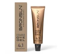 BRONSUN® Tinte en Gel Extra Resistente para Pestañas y Cejas | Efecto Henna | Tiñe la Piel y el Vello hasta 7 Semanas | Fórmula sin Amoníaco | Castaño Rojo Nº4.1 - 15 ml