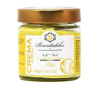 Brontedolci Crema Spalmabile al Gusto di Limone Limone Crema Untada 190g en Vidrio de Sicilia con Limones Italianos
