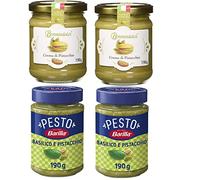 Brontedolci Crema Spalmabile di Pistacchio - Crema de pistacho (2 unidades, 190 g, cristal de Sicilia, 40,5% pistacho, con pesto Basilico e Pistacchio Pesto con albahaca y pistacho, 190 g)