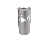 Brontosaurus - Dino Funny Graphic Paleontology Vaso térmico de acero inoxidable de doble pared