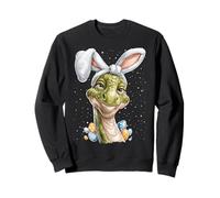 Brontosaurus Dinosaurio Pascua Conejo Huevos Orejas De Conejo Sudadera