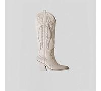 Bronx Botas altas para mujer, blanco crudo, 39 EU