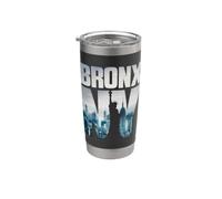 Bronx NYC New York City Skyline Illustration Graphic Design Vaso térmico de acero inoxidable de doble pared