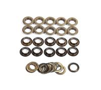 Bronze, Black & Gold Round Eyelet Grommets: 20 Sets of Craftsman's DIY Accessories for Handed Craft - 14mm Fasteners