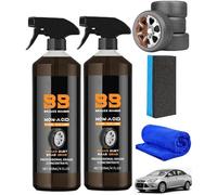 Bronze Bomber Limpiador de ruedas no ácido, potente limpiador de ruedas de bomber de bronce, limpiador de ruedas de bombardero de freno, perfecto para limpiar ruedas y neumáticos, limpiador de llantas