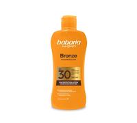 Babaria - Bronceador Cuerpo con Protector Solar SPF30 | Acelerador Bronceado | Apta Para Pieles Sensibles | Coral Friendly y Biodegradable | Resistente al Agua | Vegano | 200 ml