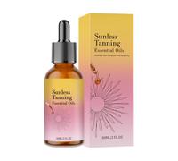 Bronze Glow Drops, Hydrating Face Tanner, 60ml Sunless Body Bronzing Solution, Lightweight Skincare Self Tan Formula, Natural Radiance Liquid Finish, Beach Vacation Skin Enhancement