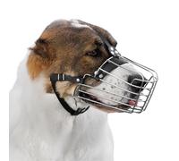 BRONZEDOG Bozal para Perro, máscara de Metal para Perros medianos y Grandes (tamaño 3: Alabai y Maremma)