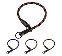 BronzeDog collar de cuerda para perro, collar reflectante para mascotas para perros pequeños, medianos, grandes, morado, naranja, verde