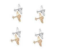 Brooch Airplane Badge Brooches Uniform Shirt Lapel Women's Collar Mens Cufflinks Formal Pin for Men Zinc Alloy