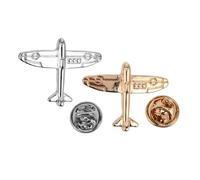Brooch Airplane Badge Brooches Uniform Shirt Lapel Women's Collar Mens Cufflinks Formal Pin for Men Zinc Alloy