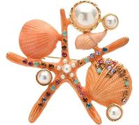 Brooch Brooches Ladies Fashion Accessories Starfish Brooch Women Starfish Animal Brooch Cardigan Jacket Coat Brooch Brooch Pins Clothing Accessories