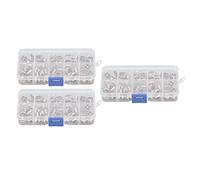 Brooch Buttons 150pcs 3 Boxes | Four Leaf Clover Pattern Removable Pins for Shirts/Dresses/Coats | Plastic & Iron Decorative Sewing Fasteners for Women DIY Crafts