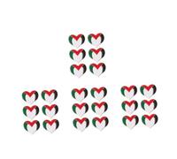 Brooch Clothes Travel Badge Heart Shaped Palestinian Lapel Country Pin Watermelon Palestine Flag Patriotic Pins