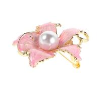 Brooch for Formal Dress Enamel Crystal Rose Tulip Summer Pins Back Nature Lapel Pin Sweater Clips Alloy