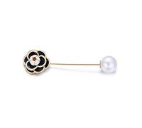 Brooch for Women Camellia Pin Brooch Female Pin Type Pearl Pin Buckle Retro Cute Japanese Corsage Sweater Accessories Brooch Pin