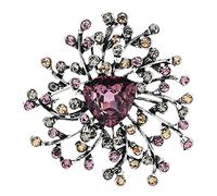 Brooch Pin for Women Ladies Fashion Accessories Rhinestone Fireworks Flower Brooch Pin Ladies Party Brooch Cardigan Jacket Coat Brooch Brooch