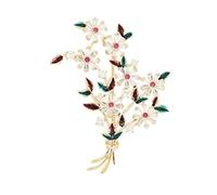 brooches Alloy Romantic Bouquet Shape Brooch Elegant Lapel Art Corsage Shawl for Scarf Women Decorative Collar Pin Made in China
