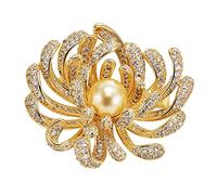 brooches Chrysanthemum Alloy Brooch Jewelry Clips for Lapel Women Girls Shawl * 3.7cm breastpins Collar Pin Made in China