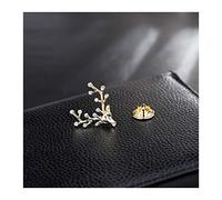 Brooches Pin Cute Elk Brooch Shiny Crystal Vintage Brooches for Women Lucky Elk Pin for Unisex Women Brooch (B)
