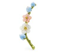 Brooches Pin Ladies Fashion Accessories Ladies Elegant Natural Shell Plum Brooch Classic Party Brooch Plum Shaped Brooch Brooch (Blue)