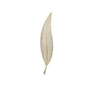 Brooches Pin Women 's Fashion Rose Gold Brooches Leaf Shape Simple and Generous Corsage Pin Buckle for Women Clothing Accessory Gift Brooch (B)