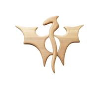 Brooden Brooch Pin - Brooches with Wooden Animal Pattern Craft Badge Cartoon Pin, Wooden Brooch Pin, Cute Shawl Pin Scarf Buckle | Animal Print Brooch Gift for Women Girls Fashion, Siehe Beschreibung,