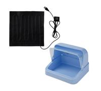 Brooder Box for Chicks - Built-In Heating Pad for Temperature Control, Safe and Comfortable Breeding with Removable Tray, Farm Birds for Ducklings Parrots Quails Lizard Turkey, 11.81x10.24x8.66 inches