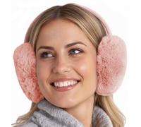 Brook + Bay Orejeras de forro polar, acogedoras y plegables, calentadores de orejas de invierno para mujer, orejeras suaves y cálidas para mujer