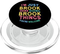 Brook Here Doing Brook Things Nombre Divertido de Brook PopSockets PopGrip para MagSafe