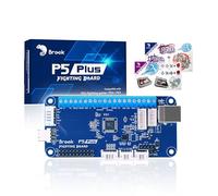 Brook Placa de Batalla P5 Plus para Juegos de Batalla PS5/PS4/PS3/Switch/PC (Entrada X), Baja latencia Compatible con Cuatro Modos SOCD, función de Memoria automática, Placa de Batalla versión