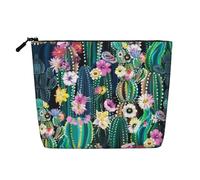 Brook Trout - Neceser para mujer, diseño de pesca con mosca, bolsa de aseo de una sola capa, adecuada para almacenamiento diario, viajes y viajes de negocios., Cactus floreciente, Talla única