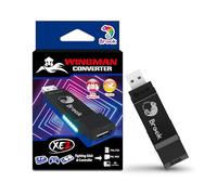 Brook Wingman XE 2 Converter - Adaptador de Controlador inalámbrico Dos en uno para PS, Consolas Switch y PC, soporta Turbo Ajustable Remap, Color Azul
