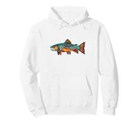 Brooke Trout Minimalist Artistic Fly Fishing Sudadera con Capucha