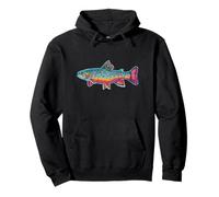 Brooke Trout Minimalist Artistic Fly Fishing Sudadera con Capucha