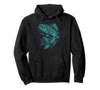Brooke Trout Minimalist Artistic Fly Fishing Sudadera con Capucha