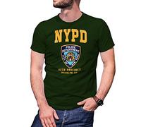 Brooklyn 99 New York Police Nine Nine Precinct Camiseta Verde Militare para Hombre Size M