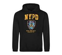 Brooklyn 99 New York Police Nine Nine Precinct Sudadera con Capucha Negra Unisex Size XL