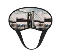 Brooklyn Bridge S - Antifaz para dormir para yoga, meditación, lavable, cómoda, transpirable, con estampado S