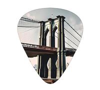 Brooklyn Bridge S - Púa de guitarra excepcional - Impresión completa de un solo lado, púa de material ABS - Diversos grosores para una experiencia musical variada - Ideal para guitarras y ukeleles,