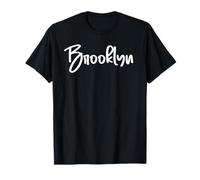 Brooklyn Girls Nombre Hija Mamá Nieta Rosa Blanco Camiseta