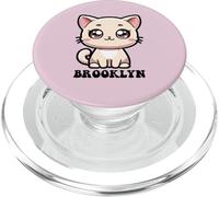 Brooklyn - Lindo diseño de Gatito para niñas con Nombre Brooklyn PopSockets PopGrip para MagSafe