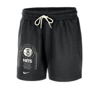 Brooklyn Nets Club Coutside Pantalón corto de tejido Fleece Nike de la NBA - Hombre - Negro L
