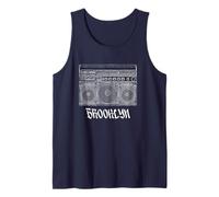 Brooklyn New York Boom Box 1980s Nostalgia Camiseta sin Mangas