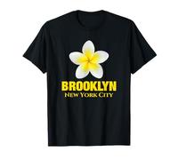 Brooklyn New York City Tropical Yellow Frangipani Flower Camiseta