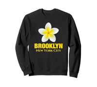 Brooklyn New York City Tropical Yellow Frangipani Flower Sudadera