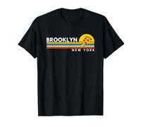 Brooklyn New York NY Vintage Retro Souvenirs Pizza Camiseta