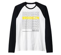 Brooklyn New York Urban Style Camiseta Manga Raglan