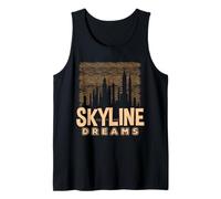 Brooklyn Nueva York Horizonte Sueños Cielo Nublado Mujeres Hombres Camiseta sin Mangas