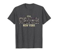 Brooklyn NY Vibes Outfit Shirts, Cool Brooklyn New York City Camiseta, Hombre, Jaspeado Oscuro, 4XL